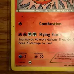 Pokwmon: Moltres #9/124 Fates Collide 2016 Rare Non-holo - MP - I218 - Image 5