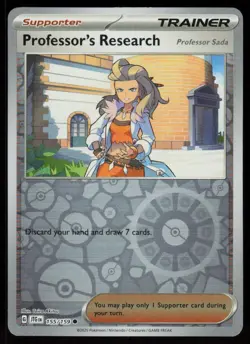 Professor's Research 155/159 Common Journey Together Pokemon Reverse Holo NM - Image 1