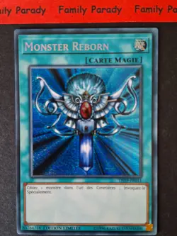 Monster Reborn TN19-FR011 Carte YuGiOh! Secrete Rare Francais - Image 1