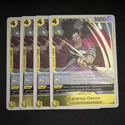 Playset Bandai One Piece TCG Catarina Devon OP16-104 English x4 - Image 1