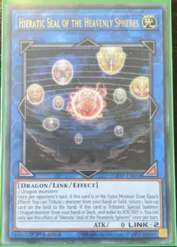 YuGiOh Hieratic Seal of the Heavenly Spheres Ultra Rare Various Sets 1st Ed - Image 1