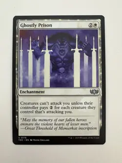 Ghostly Prison MTG Magic the Gathering Card NM Near Mint TDC - Image 1