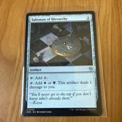 Talisman Of Hierarchy - N/M - Aetherdrift - Magic The Gathering MTG - Image 1