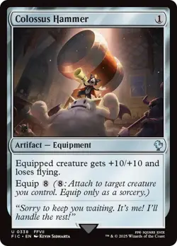 1x COLOSSUS HAMMER - M20/Final Fantasy - MTG - Magic the Gathering - Image 2