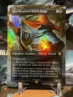 MTG | The Destined Black Mage ✨FOIL✨ [FINAL FANTASY Scene] - Image 1