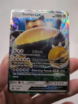 Snorlax GX Promo Holo SM05 Pokemon TCG 190 HP Collapse Thunderous Snore - Image 1