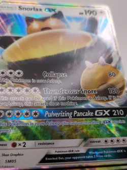 Snorlax GX Promo Holo SM05 Pokemon TCG 190 HP Collapse Thunderous Snore - Image 2