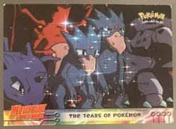 Pokemon Topps The Tears of Pokemon #37 Non Holo Black Logo Vintage - Image 1