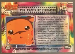 Pokemon Topps The Tears of Pokemon #37 Non Holo Black Logo Vintage - Image 2