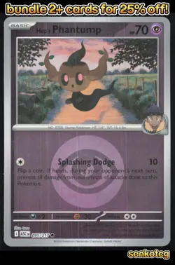 🎴 Hop's Phantump (Energy Symbol) 095/217 Reverse Holo ASC Ascended Heroes NM - Image 1