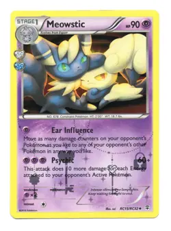 Pokemon TCG Pokemon Meowstic RC15/RC32 Uncommon Holo Lightly Played - Image 1