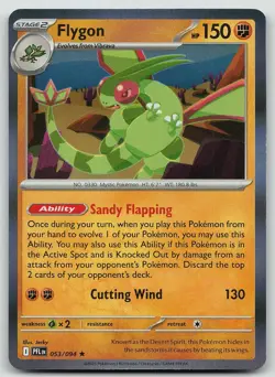 Pokemon Flygon 053/094 Phantasmal Flames Rare Holo NM - Image 1