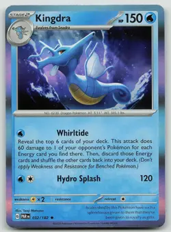 Pokemon Kingdra 032/182 Paradox Rift Rare Holo NM - Image 1