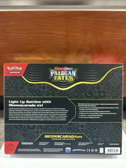 Pokemon paldean fates premium collection box Meowscarada Ex New Sealed - Image 2