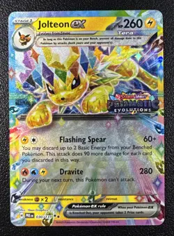Pokemon Jolteon ex Prismatic Evolutions Stamp Promo Holo 030/131 - Image 1