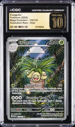 2025 POKEMON MEGA EVOLUTION - ILLUSTRATION RARE - HOLO EXEGGUTOR CGC 10 PRISTINE - Image 1