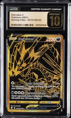 2021 POKEMON SHINING FATES #SV121/SV122 ETERNATUS V CGC 10 PRISTINE - Image 1