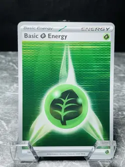 Basic Leaf Energy 017 Holo White Flare Pokemon TCG English - Image 1