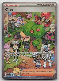 Pokemon Clive Paldean Fates SIR 236/091 Special Illustration Rare Holo NM/Mint - Image 1