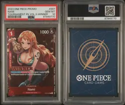 2023 One Piece Tournament Pack Volume 3 Winner Promo Nami ST01-007 - PSA 10 ENG - Image 3