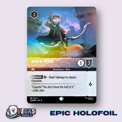 Robin Hood - Capable Fighter 222/204 Epic Holofoil Fabled NM Disney Lorcana - Image 1