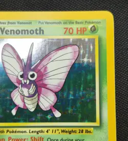 Venomoth 13/64 Holo Rare Jungle Unlimited Pokemon Card - Image 3