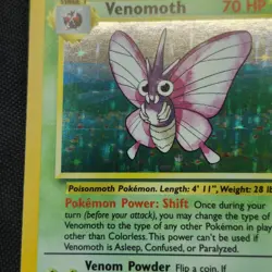 Venomoth 13/64 Holo Rare Jungle Unlimited Pokemon Card - Image 4