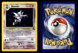 Haunter 6/62 Unlimited Holo Rare Holo Fossil Pokemon Card - Image 1