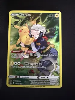 Pokemon TCG Pikachu TG05/TG30 Lost Origin Trainer Gallery Card NM Condition - Image 1