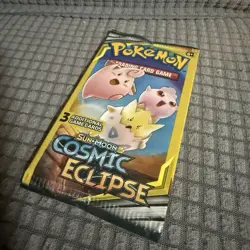 Pokemon Trading Card Game Sun & Moon Cosmic Eclipse Booster 3 Card Pack NEW 820650805899 - Image 3