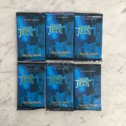 1999 Star Wars Young Jedi Decipher (6) New Booster Packs 11 cards Per Pack. - Image 1