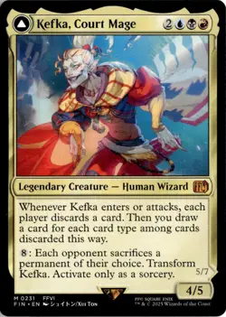 Kefka, Court Mage // Kefka, Ruler of Ruin - Final Fantasy #231 - Near Mint - - Image 1