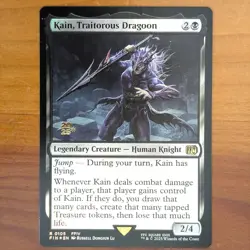 Kain, Traitorous Dragoon - Prerelease Foil Promo - Final Fantasy IV MTG FF4 - Image 1