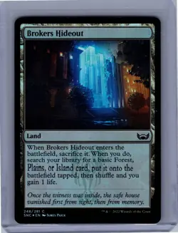 Brokers Hideout 248 Foil Streets of New Capenna MTG LP - Image 1