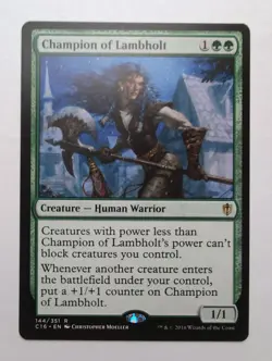 MTG Champion of Lambholt (C16) Commander 2016 Regular Rare 144/351 - Image 1