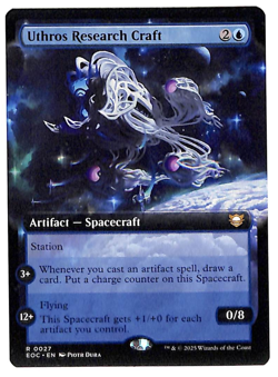 MTG Uthros Research Craft EXTENDED ART Non-Foil NM Edge of Eternities EOE #0027 - Image 1