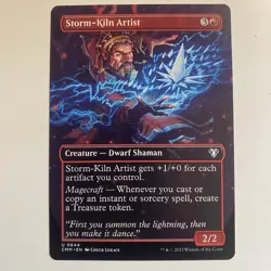 MTG Storm-Kiln Artist (Borderless) #644 Commander Masters [CMM] M/NM x1 - Image 1
