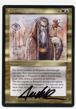 MTG Artist Proof Rasputin Dreamweaver Legends Magic The Gathering AP - Image 1