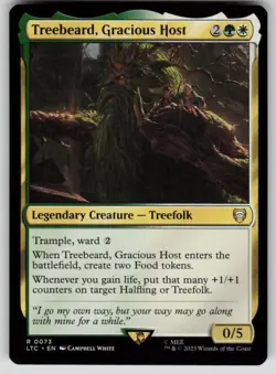 Treebeard, Gracious Host Commander: The Lord of the Rings 73 MTG NM - Image 1