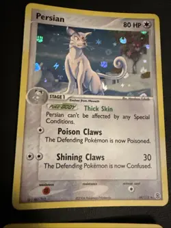 Pokemon TCG FireRed & LeafGreen Holo Persian #44/112 - Image 2