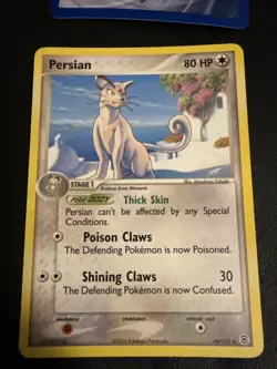 Pokemon TCG FireRed & LeafGreen Holo Persian #44/112 - Image 4