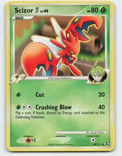 2009 Pokemon, Rising Rivals, #48/111 Scizor E4, Uncommon - Image 1
