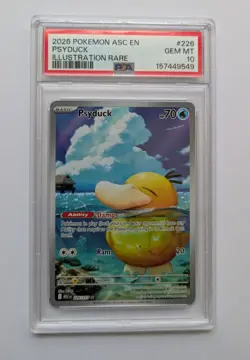 Pokemon Psyduck PSA 10 Illustration Rare Ascended Heroes 226/217 - Image 1