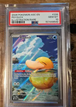 Pokemon Psyduck PSA 10 Illustration Rare Ascended Heroes 226/217 - Image 4
