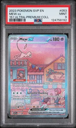 Mew EX 053/165 151 Ultra-premium Collection Pokemon PSA 9 - Image 1