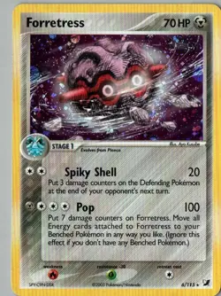 Pokemon TCG Forretress Unseen forces Holo rare 6/115 NM - Image 1