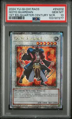 2024 YU-GI-OH! RA03-QUARTER CENTURY BONANZA #EN202 GOYO GUARDIAN PSA 10 - Image 1