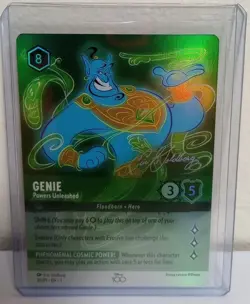Disney 100 Lorcana Genie Collector Edition Rise Of The Floodborn Promo 20/P1 NM - Image 1