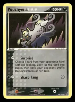 Poochyena - 70/107 - Common - Deoxys - Pokemon Card - LP - Image 1
