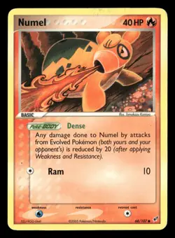 Numel - 68/107 - Common - Deoxys - Pokemon Card - MP - Image 1